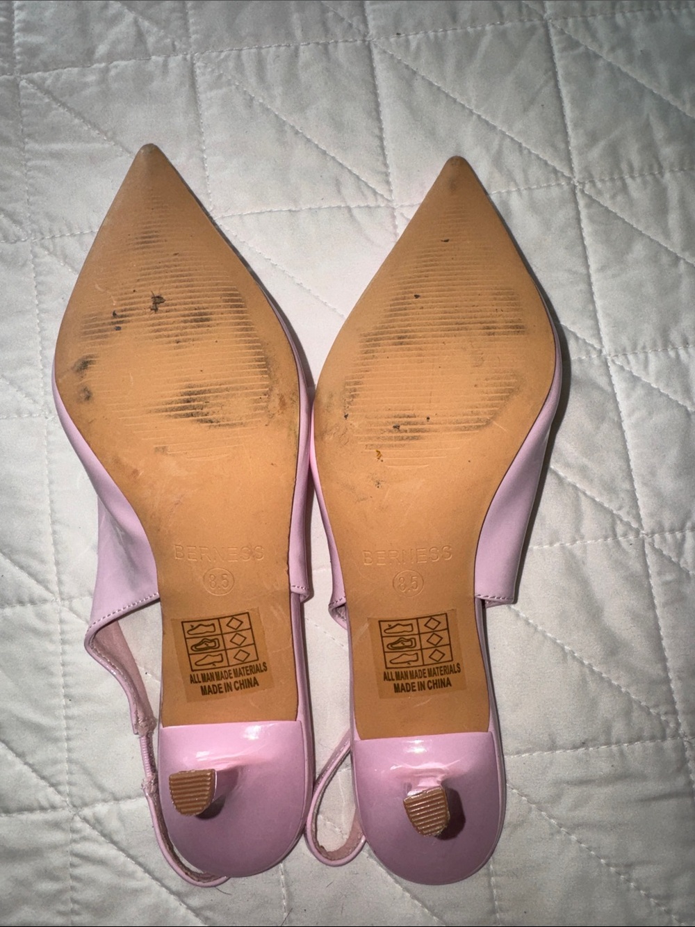 Pink Patent Pointed-Toe Slingback Flats - Picture 5 of 5